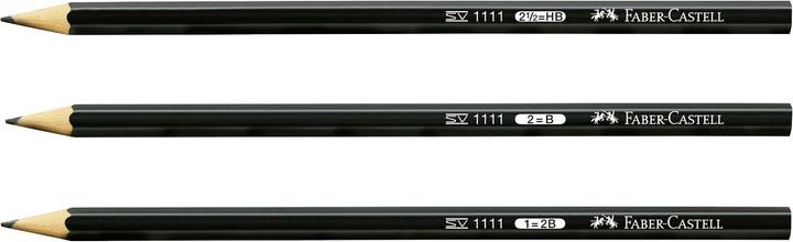 Actual product image Faber-Castell 1111 Pencils 2B black 12 pcs. (2B, 12 x)