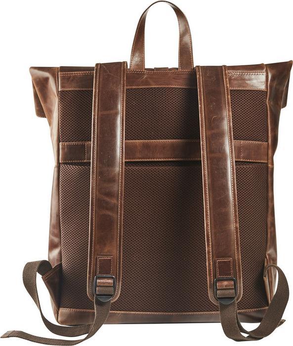 Image du produit Maverick The Original sac à dos roll-top cuir avec housse intégrée pour ordinateur 15,6", brun