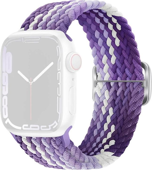 Productafbeelding Cover-Discount Apple Watch 42/41/40mm - Nylon gevlochten vervangend bandje (Nylon)