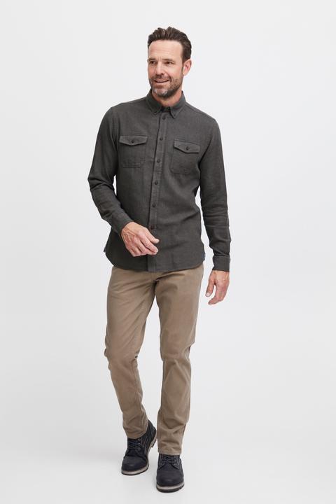 Produktbild FQ1924 FQSteven brushed twill LS shirt - Shirt - 21900516 (XL)