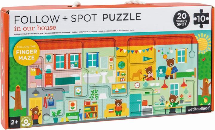 Immagine prodotto Petitcollage Follow & Spot Puzzle House 10 pezzi (10 pezzi)