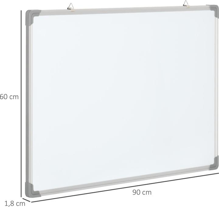 Produktbild Homcom Whiteboard mit Trockenwischer, Magneten und Stiften (90 x 60 cm)
