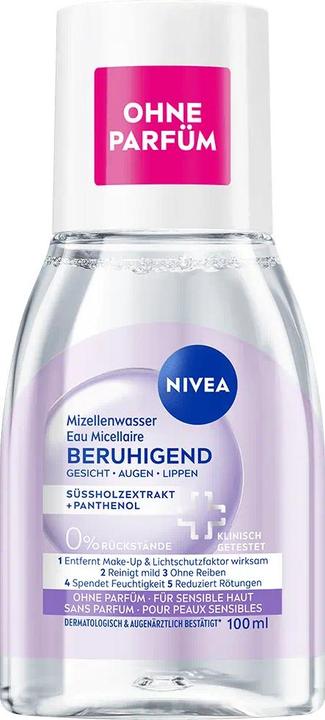 Actual product image NIVEA Beruhigendes Mizellenwasser (Micelle water, 100 ml)