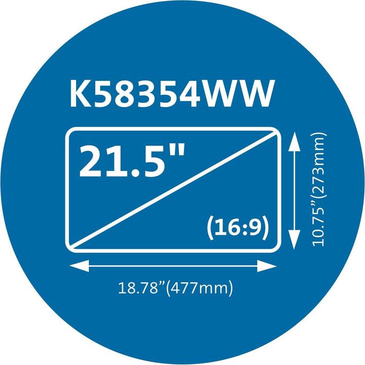 Actual product image Kensington MagPro Privacy Screen Monitor 21.5 / 16:9 (21.50", 16:9)