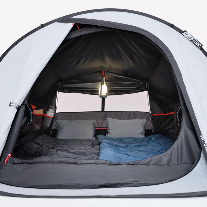 Immagine prodotto Quechua Tenda da campeggio - 2 Seconds Fresh & Black per 2 persone (Tenda pitching, 4 kg, 2 persone)