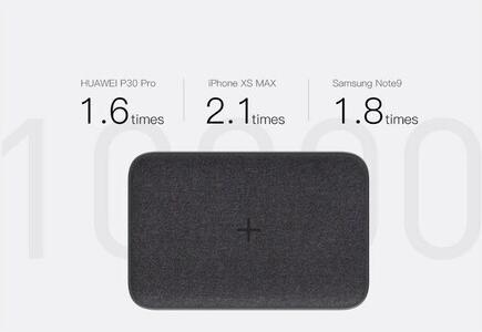 Actual product image Orsen EW35 Wireless Power Bank 10000mAh juodas (10000 mAh, 18 W, 37 Wh)