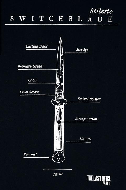 Immagine prodotto Difuzed The Last Of Us - T-shirt a maniche corte Switchblade Uomo - S (S)