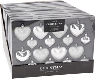 Immagine prodotto Cuore natalizio 8X65/8X45 Mm argento