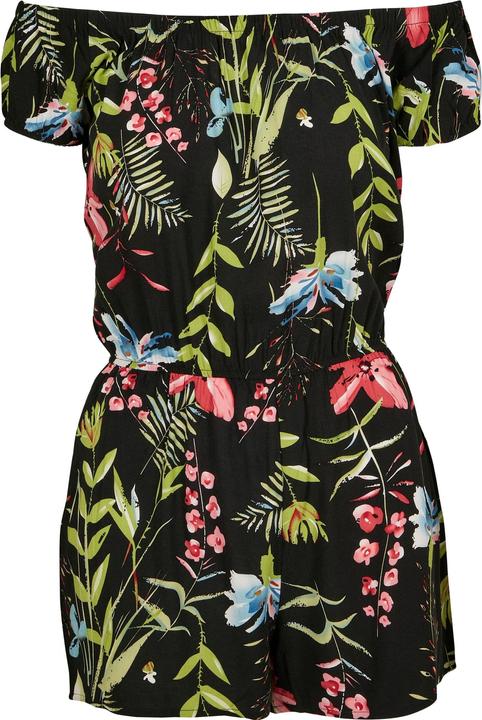 Produktbild Urban Classics Ladies AOP Off Shoulder Short Jumpsuit (L)