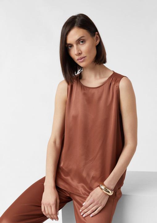 Immagine prodotto Comma Bluse Ärmellose Bluse aus Viskosesatin (38)