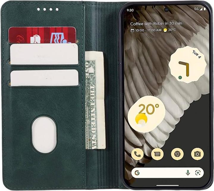 Productafbeelding Cover-Discount Google Pixel 8 - Stand Flip Case Cover groen (Google Pixel 8)