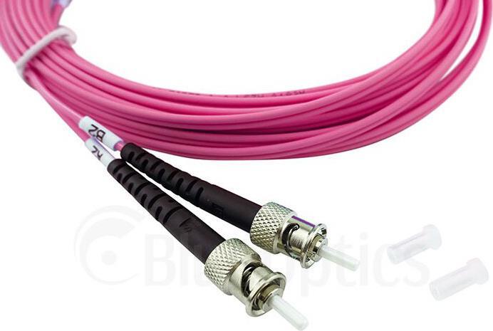 Productafbeelding CBO BlueOptics glasvezel patchkabel LC / ST MM OM4 magenta 2,0m (2 m)