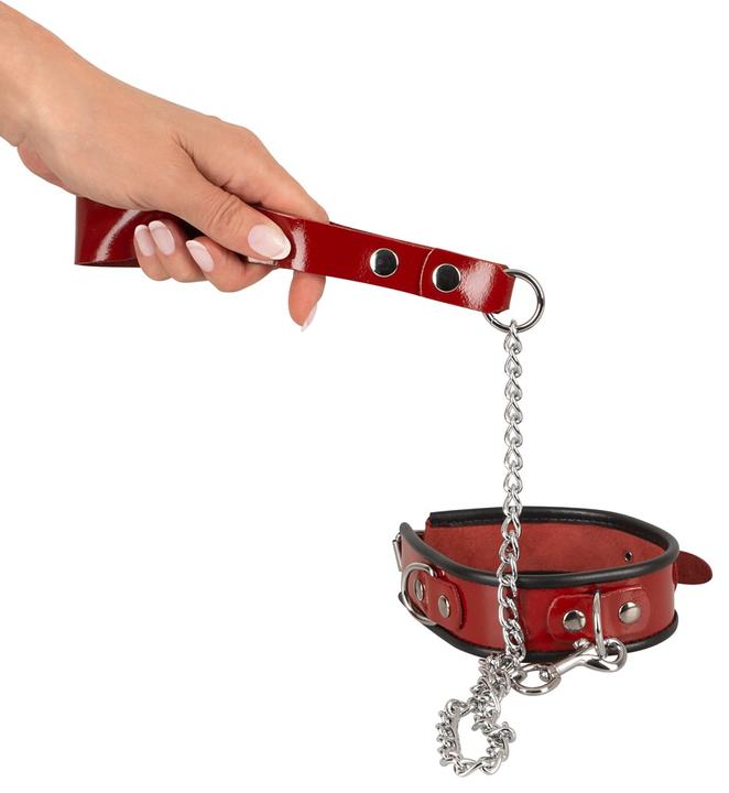 Actual product image Zado Leather neck cuff and leash