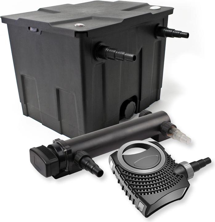 Produktbild SunSun Teichfilter Set 1 Kammer Filter 12000l 36W UVC Klärer NEO8000 Pumpe 70W Teich