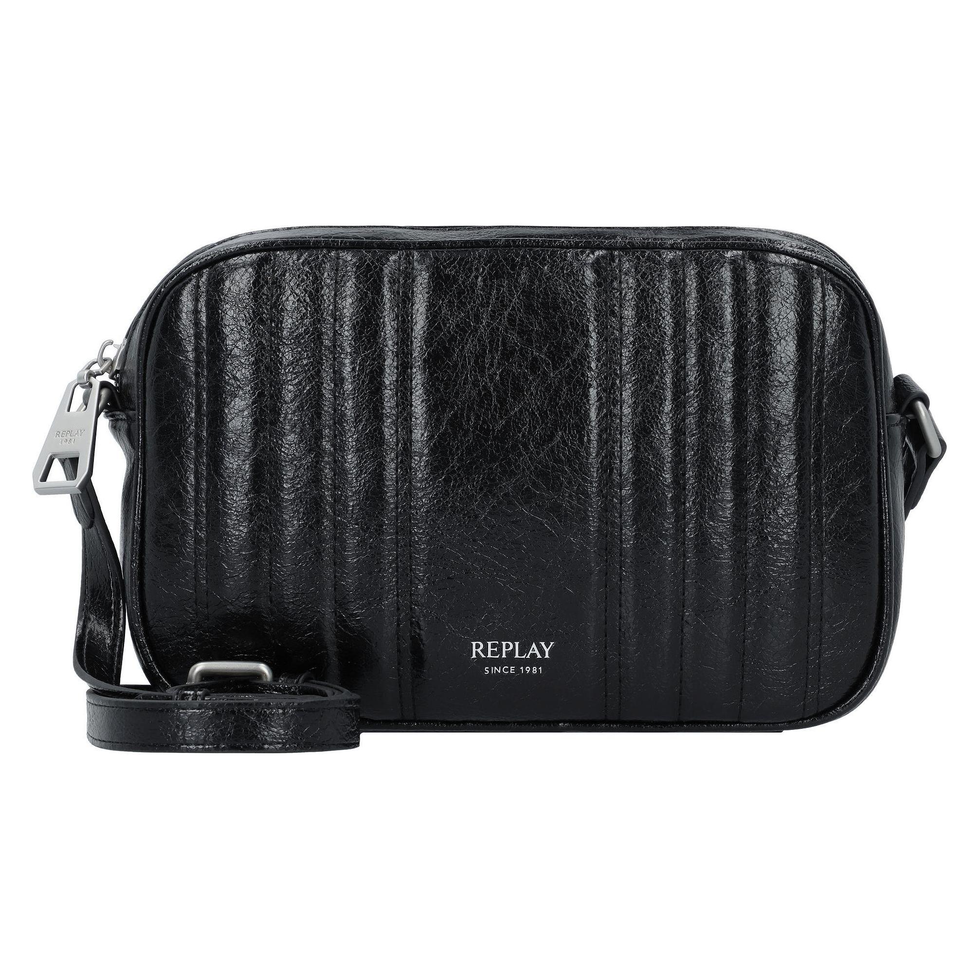 Replay, Damen, Handtasche, Umhängetasche 23 Cm, Schwarz