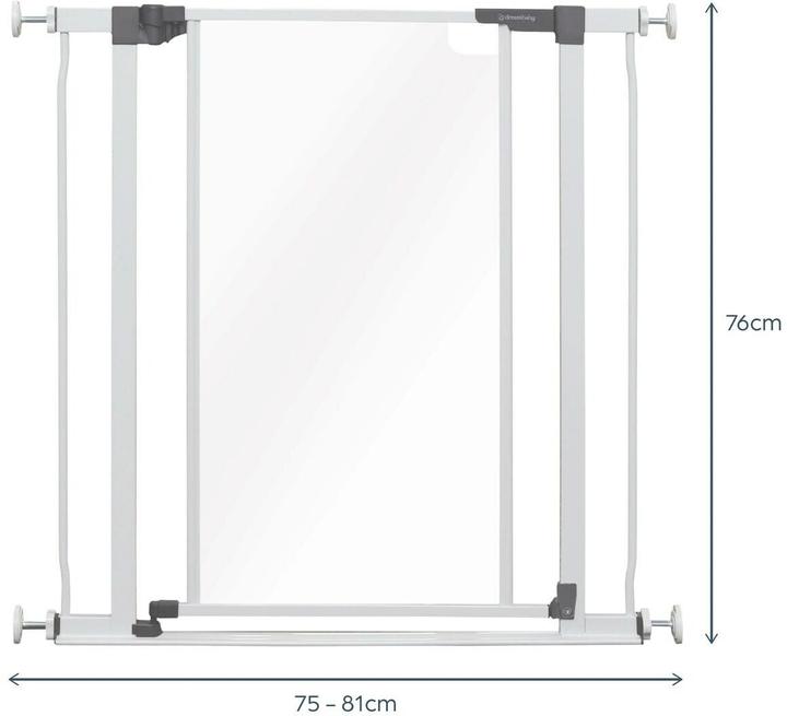 Dreambaby Türschutzgitter Peek-a-Boo 75 cm - 81 cm (75 cm)