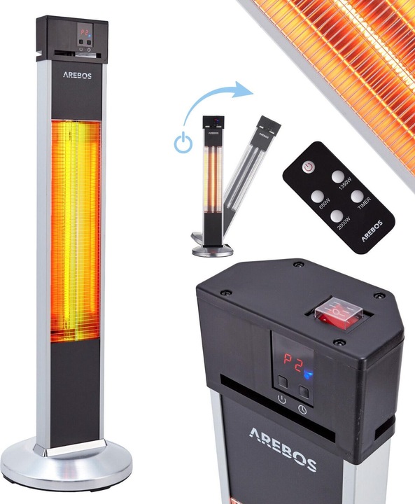 Actual product image Arebos Infrared heater (2000 W)