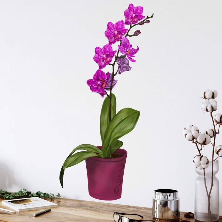 Produktbild Trenddeko Orchidee im Topf (65 x 110 cm)