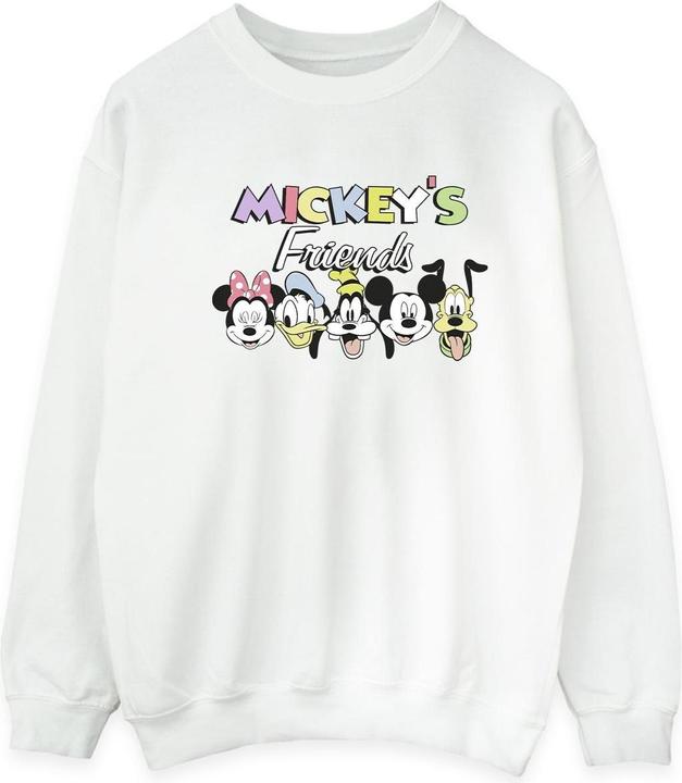 Actual product image Disney Mens Mickey Mouse And Friends Faces Sweatshirt (M)
