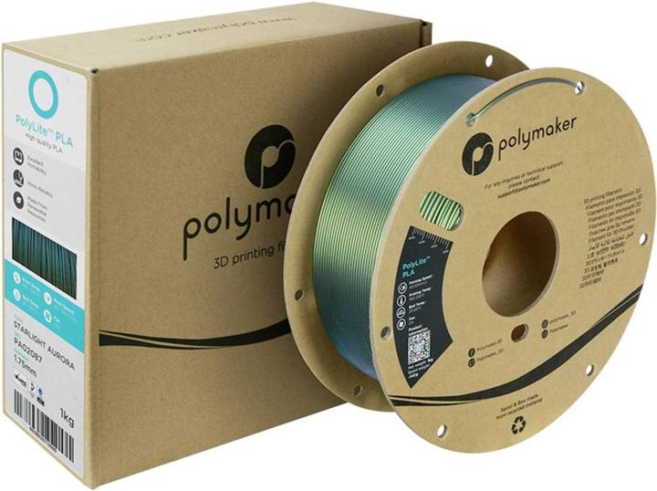 Actual product image Polymaker PolyLite PLA Starlight (PLA, 1.75 mm, 1000 g, Multicoloured)