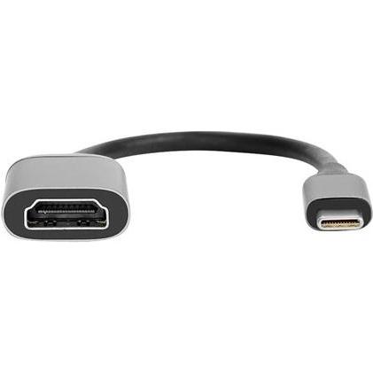 Thumbnail - Minix Neo-C-HD USB-C to HD HDMI Adapter Grey (USB Typ-C, HDMI), Data + Video Adapter, Grau