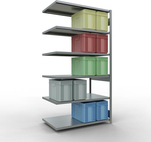 Actual product image Schulte Lagertechnik MULTIplus250 boltless add-on bay system with length bolts