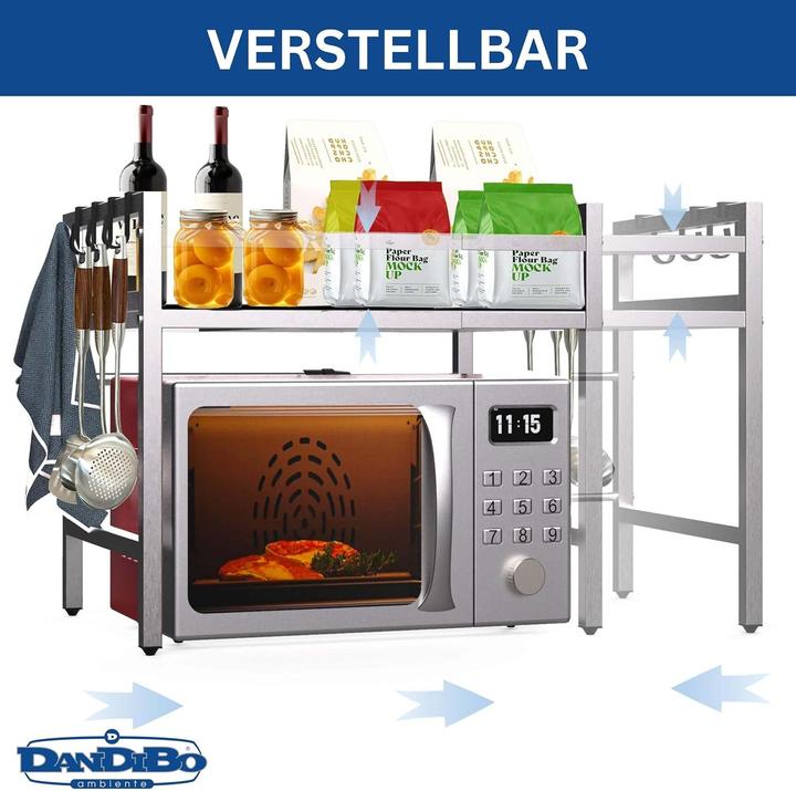 Immagine prodotto DanDiBo Ripiano per microonde (64 x 36 x 46 cm)