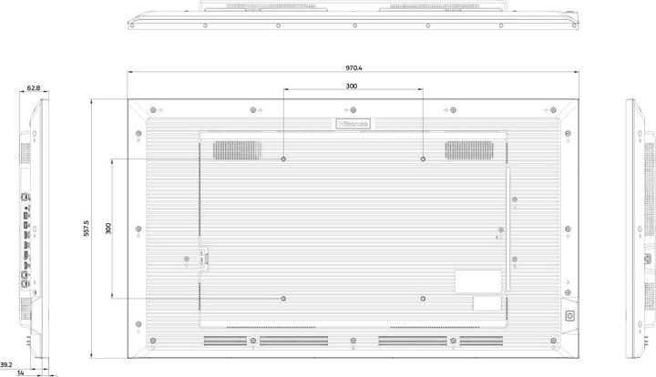 Image du produit Hisense Écran de signalisation 43DM66D 43", 24/7, UHD, 500cd/m², 25% Haze (3840 x 2160 pixels, 43")