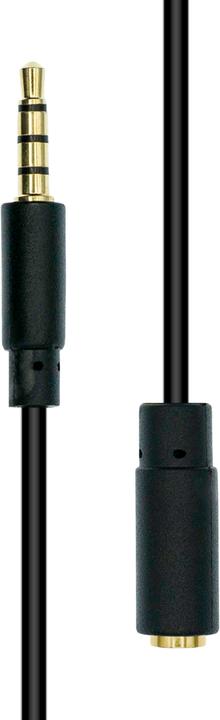 Immagine prodotto ProXtend Mini-Jack 4-Pin Slim Extension Cable Nero 5M (5 m, Cavo AUX)