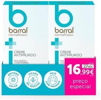 Produktbild Barral Dermaprotect Anti-Itch Cream 2x100ml Special Price (Körpercreme, 200 ml)