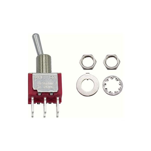 RND Components Miniatur-Kippschalter EIN-EIN rastend 2 A / 5 A 2 Wechsler, Taster + Schalter
