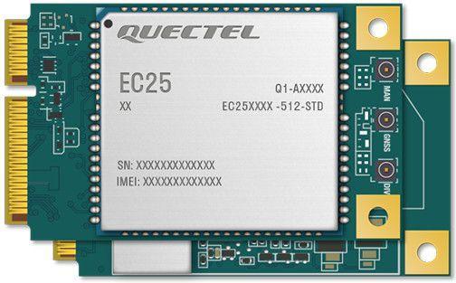 Actual product image Quectel EC25-EUX miniPCI-e