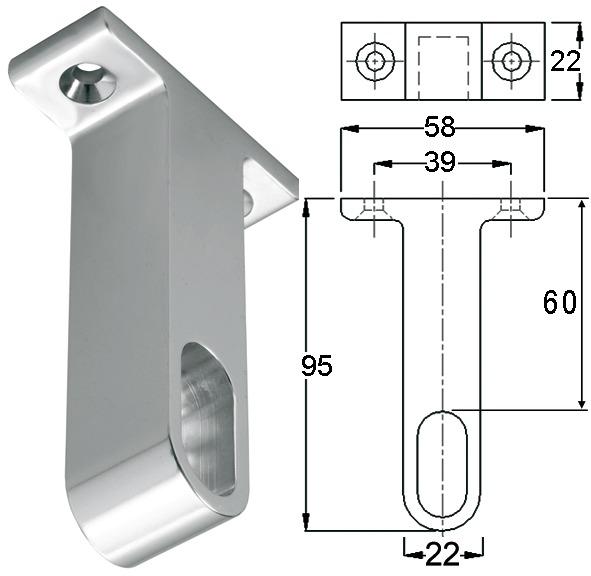Actual product image Hermeta Cabinet tube end bearing