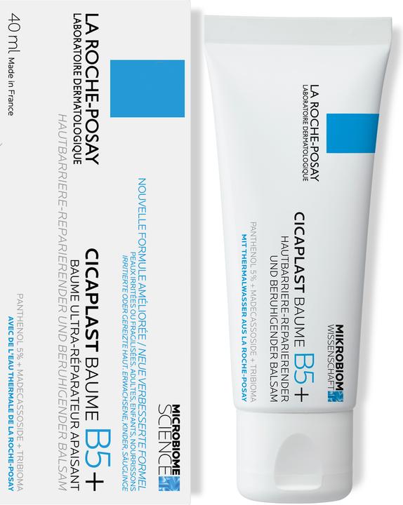 Produktbild La Roche Posay Cicaplast Baume B5+: Reparierende Creme für geschädigte und irritierte Haut (Körpercreme, 40 ml)