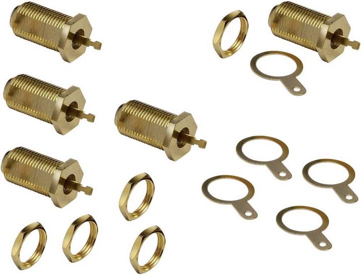 BKL Electronic FEntretoise dorée (Câble d'antenne)