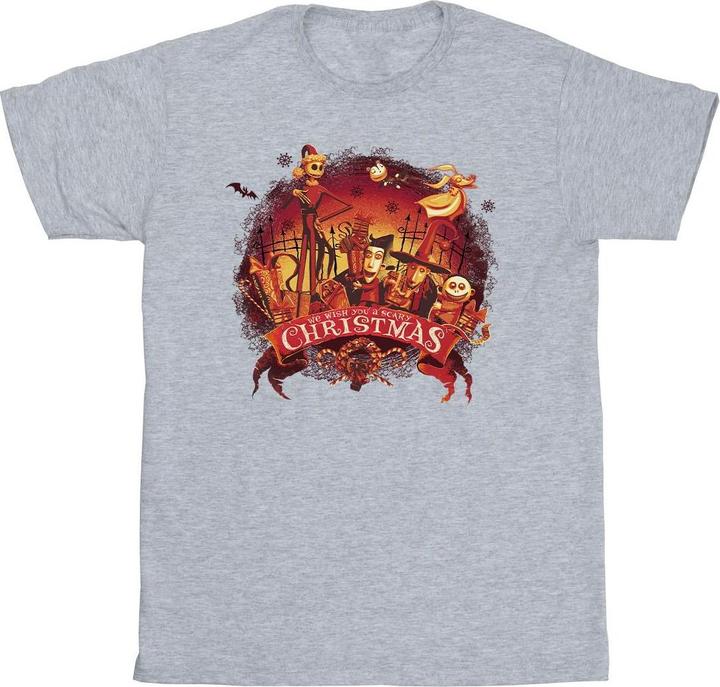 Actual product image Disney Mens The Nightmare Before Christmas Scary Christmas T-Shirt (XL)