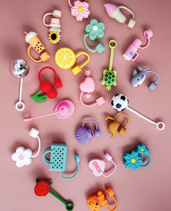 Actual product image I Am Creative Silikon Trinkhalm-Abdeckung passend für Trinkflaschen, Stanley