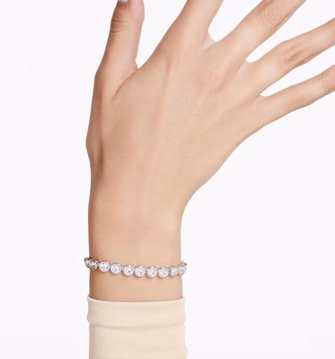 Image du produit Swarovski Bracelet Imber Tennis rond blanc (20 cm, Métal Swarovski)