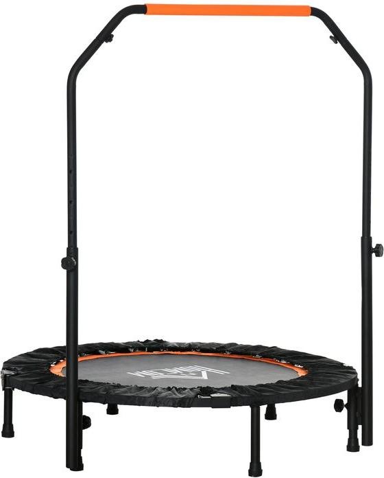 Produktbild Swisshandel24 102 cm Fitness-Trampolin, Faltbares Mini-Trampolin mit Haltegriff, Schwarz (102 cm)