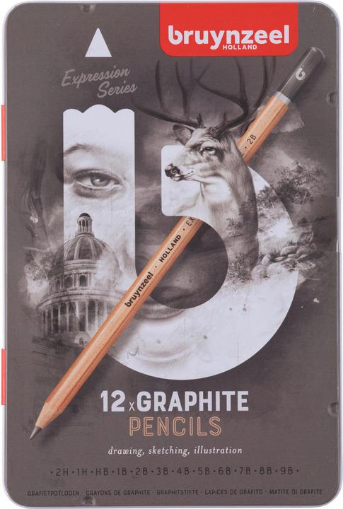 Actual product image Bruynzeel Pencil Expression 2.2 - 3.6 mm, 12 pieces (3.60 mm, HB, 12 x)
