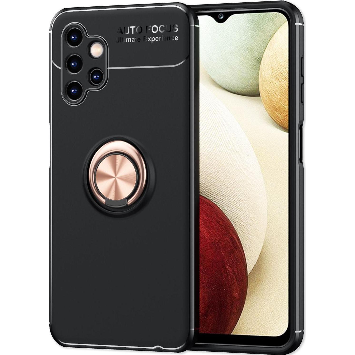 Nalia Matte Ring Silikon Hülle (Samsung Galaxy A13), Smartphone Hülle, Rosa