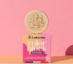 Actual product image Lamazuna Solid shampoo coloured hair cherry kernel oil - 70ml - (Solid shampoo)