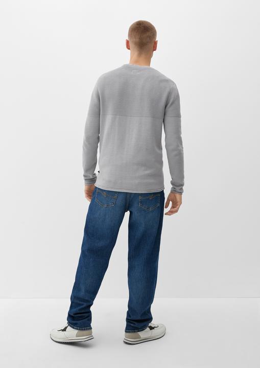 Produktbild s.Oliver Strickpullover Strickpulli mit Rollsäumen (XXL)