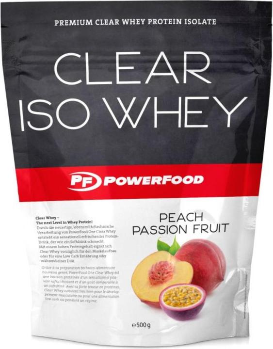 Powerfood Clear Iso Whey (500 g, 1x, Peach Passion Fruit)