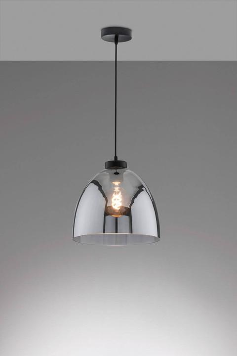 Actual product image Fischer & Honsel Honsel pendant light Ren - sand black/smoke coloured glass (60905) (E27, 60905 lm)