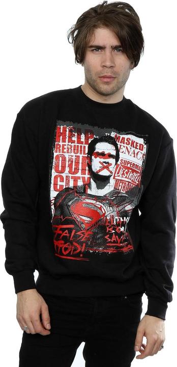 Image du produit - Sweat BATMAN SUPERMAN FALSE GOD - Homme (S)
