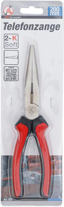 Actual product image BGS Long Nose Pliers straight 200 mm (200 mm)