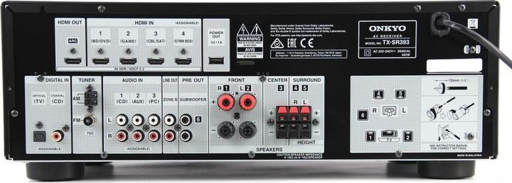 Produktbild Onkyo TX-SR393DAB (5.2 Kanal, FM, DAB+)