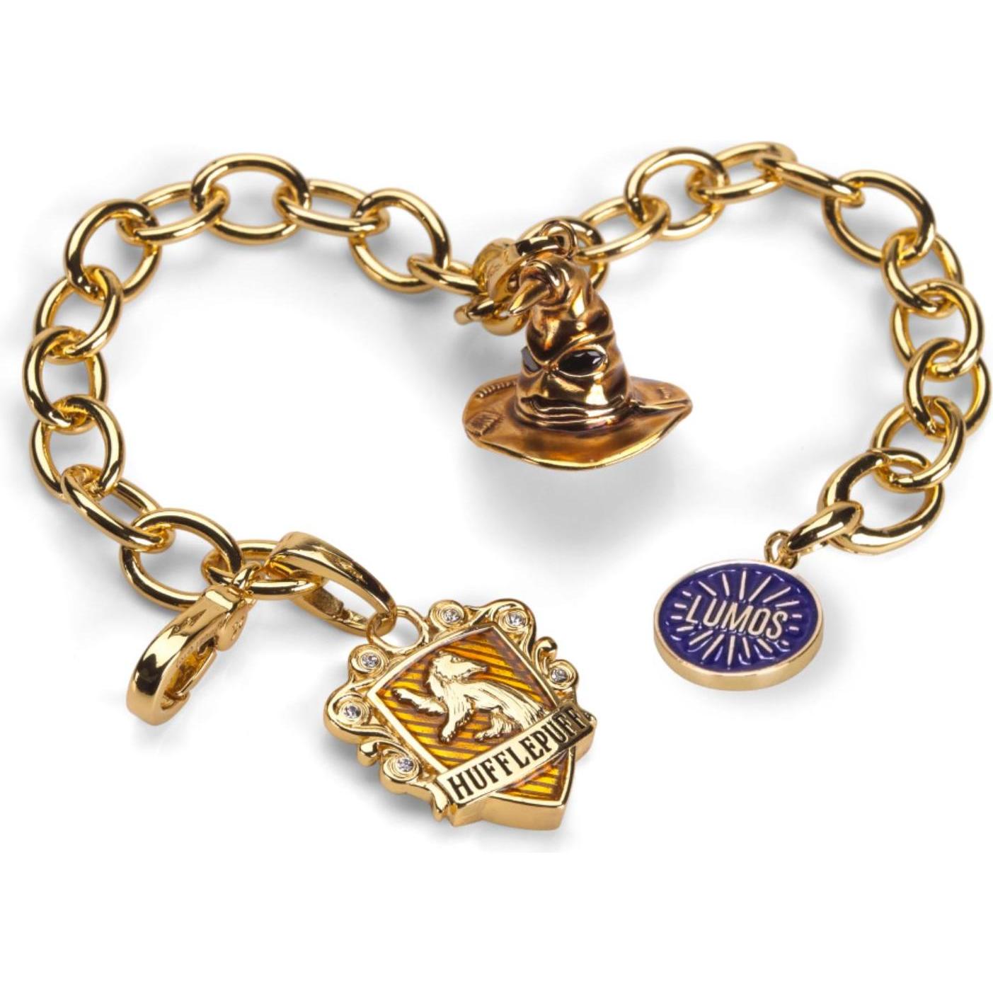 Noble Collection, Armschmuck, Harry Potter - Lumos Hufflepuff Talisman Bracelet