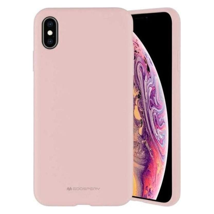 Mercury Rosa Silicone Sam A55 A556 Różowo-Piaskowy/Sabbia (Samsung Galaxy A55), Cover Smartphone,